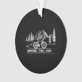 Mountain Trail Bikes - Fietser Fietser Fiets Ornament (voorkant)