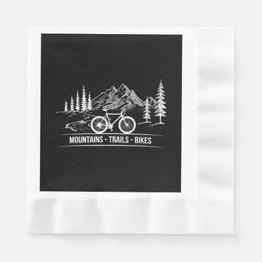 Mountain Trail Bikes - Fietser Fietser Fiets Servet (Voorkant)