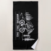 Mountain Trail Bikes - Fietser Fietser Fiets Strandlaken (Voorkant)