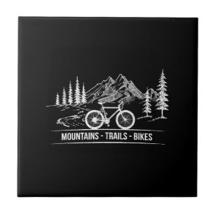 Mountain Trail Bikes - Fietser Fietser Fiets Tegeltje