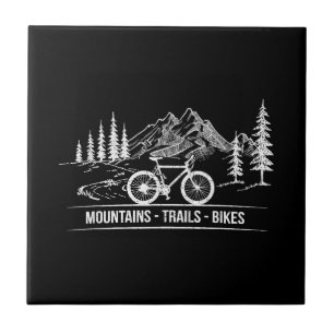 Mountain Trail Bikes - Fietser Fietser Fiets Tegeltje