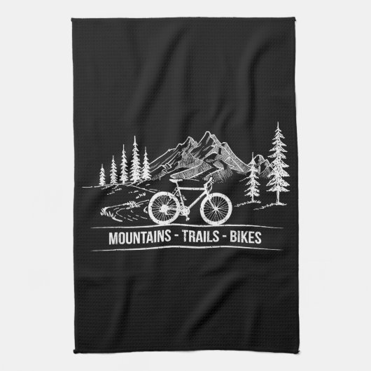 Mountain Trail Bikes - Fietser Fietser Fiets Theedoek (Verticaal)