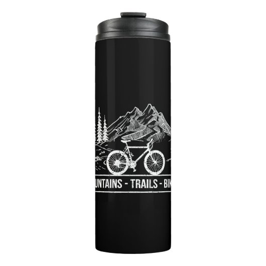 Mountain Trail Bikes - Fietser Fietser Fiets Thermosbeker (Voorkant)