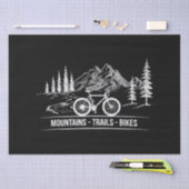 Mountain Trail Bikes - Fietser Fietser Fiets Tissuepapier (Craft)