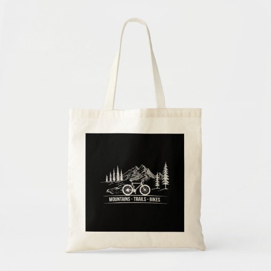 Mountain Trail Bikes - Fietser Fietser Fiets Tote Bag (Voorkant)