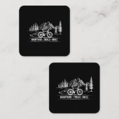 Mountain Trail Bikes - Fietser Fietser Fiets Vierkante Visitekaartje (Voorkant / Achterkant)