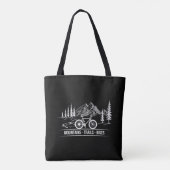 Mountain Trail Bikes - Fietser Wielrenner Fiets Tote Bag (Achterkant)