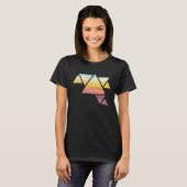 Mountain Travel Prachtige Abstracte trektocht tri T-shirt (Voorkant volledig)