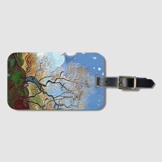 MOUNTAIN TREE BAGAGELABEL (Voorkant (horizontaal))