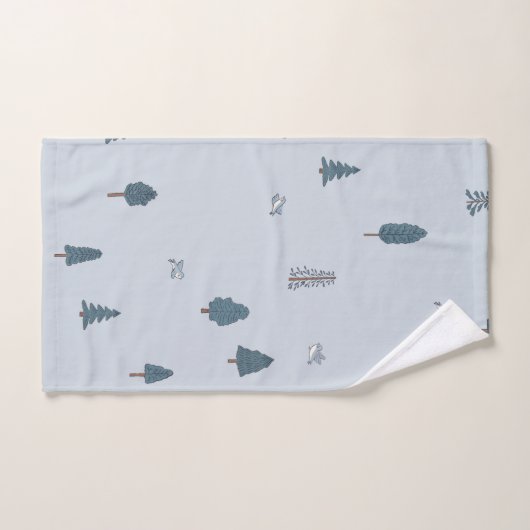 Mountain Tree Blue Bird Boy Badkamer Bad Handdoek (Handdoek)