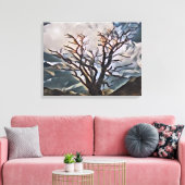 MOUNTAIN TREE CANVAS AFDRUK (Insitu (Woonkamer))