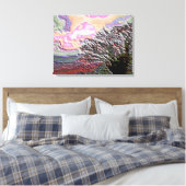 MOUNTAIN TREE CANVAS AFDRUK (Insitu (Slaapkamer))