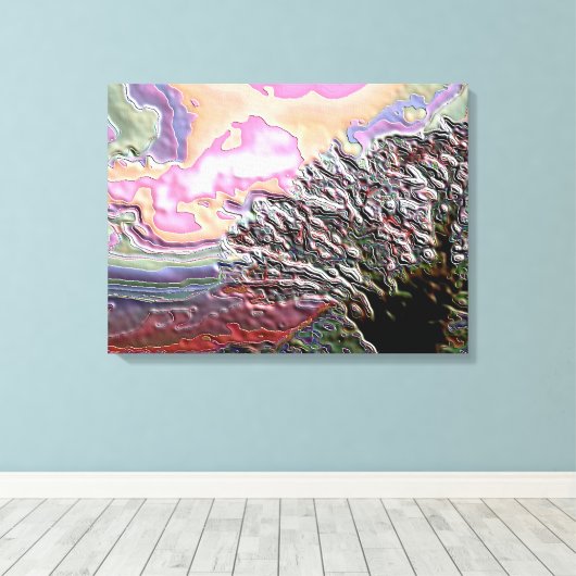 MOUNTAIN TREE CANVAS AFDRUK (Insitu (Houten vloer))