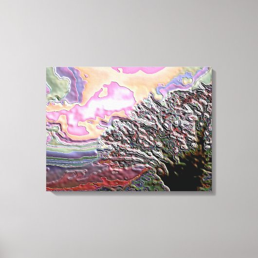 MOUNTAIN TREE CANVAS AFDRUK (Voorkant)