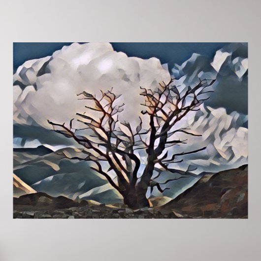 MOUNTAIN TREE POSTER (Voorkant)