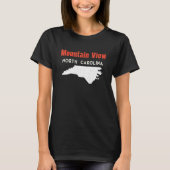 Mountain Uitzicht and Bayshore North Carolina USA  T-shirt (Voorkant)