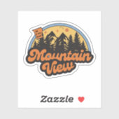 Mountain Uitzicht, Arkansas Sticker (Vel)