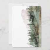 Mountain Uitzicht bruiloft details Kaart (Achterkant)