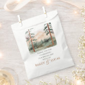 Mountain Uitzicht bruiloft gunstzakken Bedankzakje (Geknipt)