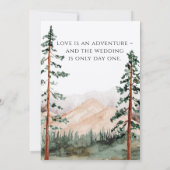 Mountain Uitzicht bruiloft uitnodigingen (Achterkant)