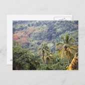 Mountain uitzicht, Dominicaanse Republiek. Briefkaart (Voorkant / Achterkant)