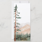 Mountain Uitzicht Menu Kaart (Achterkant)