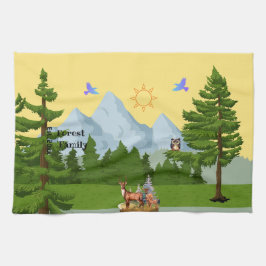 Mountain Uitzicht Pillar Candle Theedoek