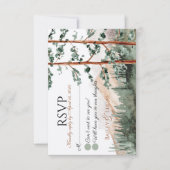 Mountain Uitzicht RSVP-kaarten Kaart (Voorkant)
