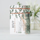 Mountain Uitzicht RSVP-kaarten Kaart (Staand voorkant)