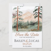 Mountain Uitzicht Save the Date (Voorkant)