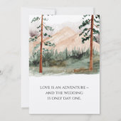 Mountain Uitzicht Save the Date (Achterkant)