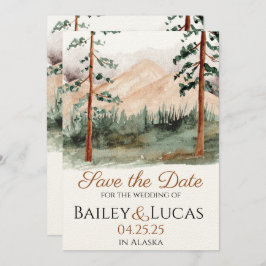 Mountain Uitzicht Save the Date