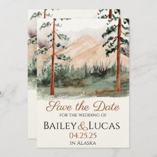 Mountain Uitzicht Save the Date