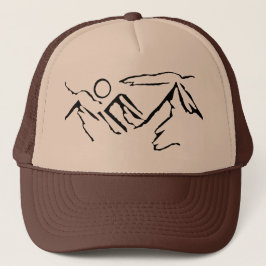 Mountain Uitzicht Trucker Hat Pet