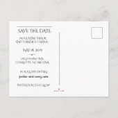 Mountain Uitzicht Waterval Save the Date Aankondigingskaart (Achterkant)