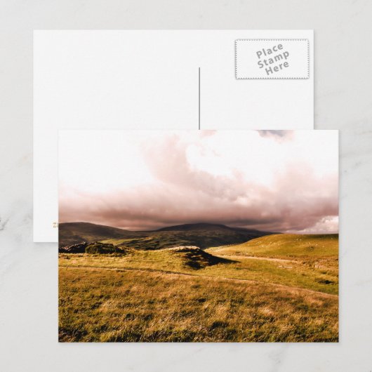 MOUNTAIN UITZICHTEN, WALEN BRIEFKAART (Voorkant / Achterkant)