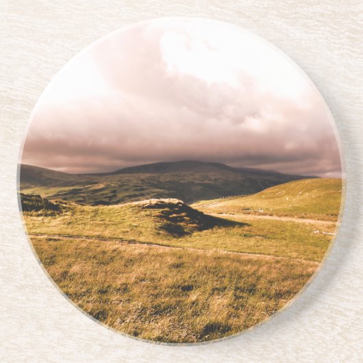 MOUNTAIN UITZICHTEN, WALEN ZANDSTEEN ONDERZETTER (Voorkant)