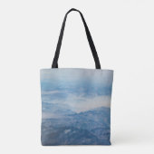 MOUNTAIN UNDER BLUE SKY AT DAYTIME TOTE BAG (Achterkant)