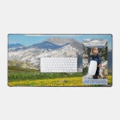 Mountain Vacation Personaliseer familie foto schat Bureaumat (Keyboard & Muis)