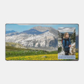 Mountain Vacation Personaliseer familie foto schat Bureaumat (Voorkant)