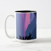 Mountain Valley bij Twilight Tweekleurige Koffiemok (Links)