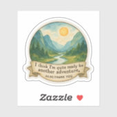 Mountain Valley Citaat Sticker (Vel)