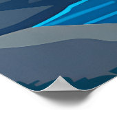 Mountain Valley River Landscape Natuur Poster (Hoek)