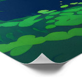 Mountain Valley River Landscape Natuur Poster (Hoek)