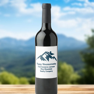 Mountain Vastgoedbedrijf Custom Marketing Wijn Etiket
