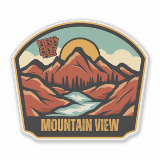 Mountain View, Arkansas Sticker (Voorkant)