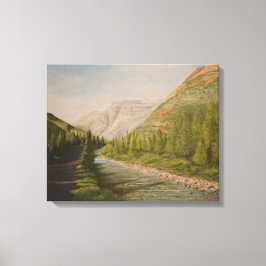 Mountain View Canvas Afdruk