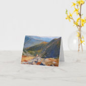 "Mountain View" Wenskaart Kaart (Gele Bloem)