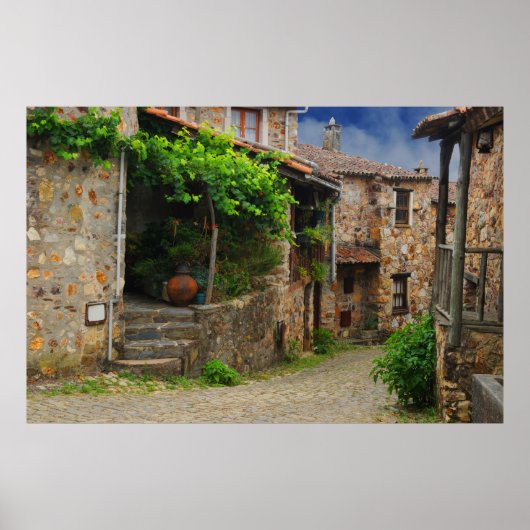 Mountain Village, Casal de São Simåo Portugal Poster (Voorkant)