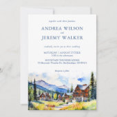 Mountain Village Colorado zomerlandschap bruiloft Kaart (Voorkant)